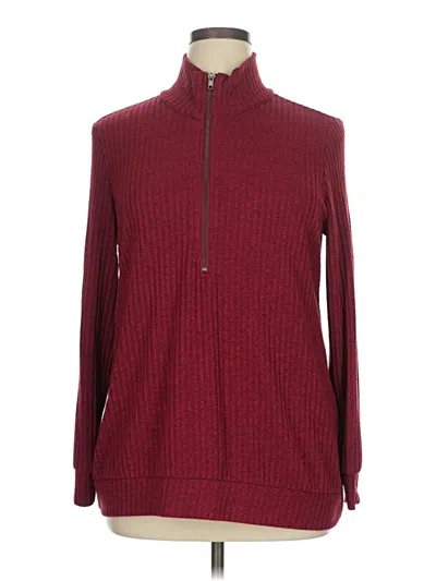 Pre-owned Torrid Pullover Sweater In Burgundy