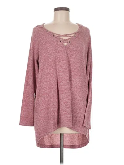 Pre-owned Torrid Pullover Sweater In Burgundy
