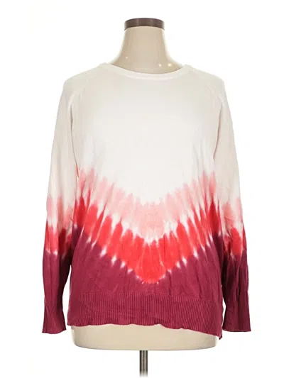 Pre-owned Torrid Pullover Sweater In Burgundy