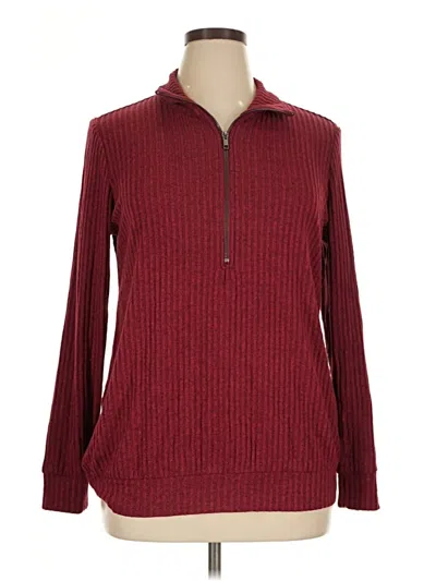 Pre-owned Torrid Pullover Sweater In Burgundy
