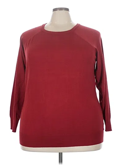 Torrid Pullover Sweater In Burgundy