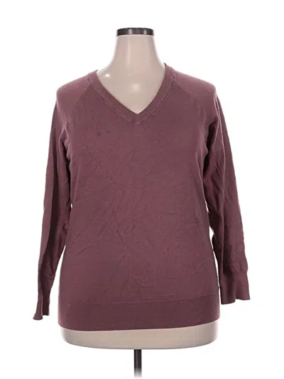 Pre-owned Torrid Pullover Sweater In Burgundy