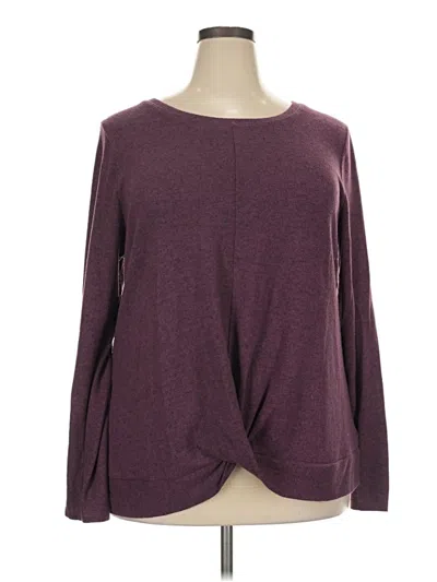 Pre-owned Torrid Pullover Sweater In Burgundy