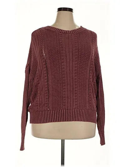 Pre-owned Torrid Pullover Sweater In Burgundy