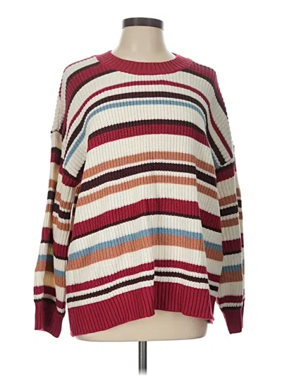 Pre-owned Torrid Pullover Sweater In Burgundy