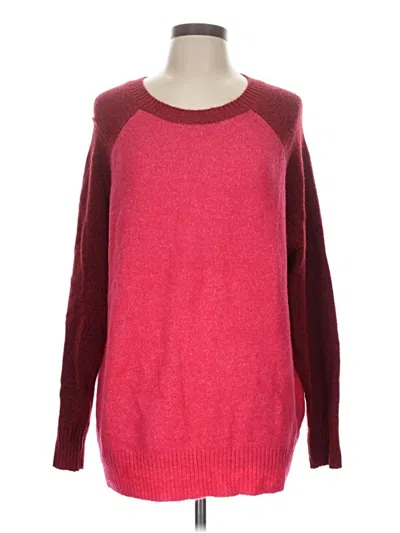 Pre-owned Torrid Pullover Sweater In Burgundy