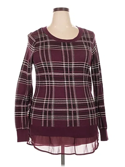 Pre-owned Torrid Pullover Sweater In Burgundy