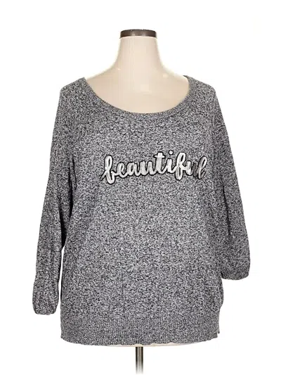 Pre-owned Torrid Pullover Sweater In Gray