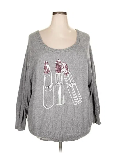 Pre-owned Torrid Pullover Sweater In Gray