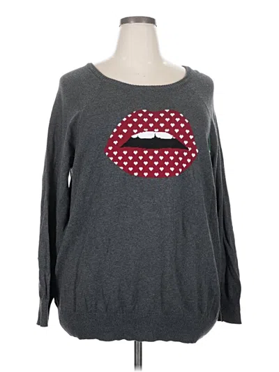 Pre-owned Torrid Pullover Sweater In Gray