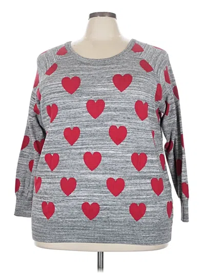 Pre-owned Torrid Pullover Sweater In Gray