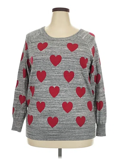 Pre-owned Torrid Pullover Sweater In Gray