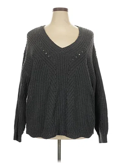 Pre-owned Torrid Pullover Sweater In Gray