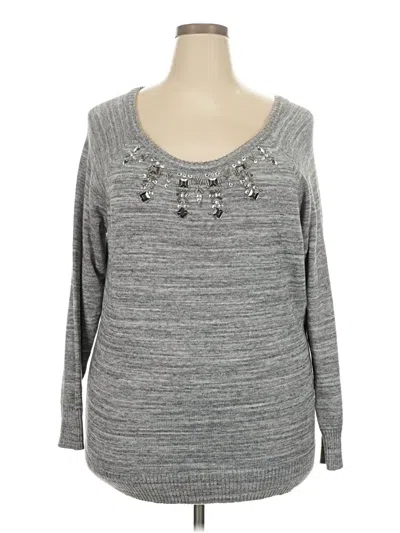 Pre-owned Torrid Pullover Sweater In Gray