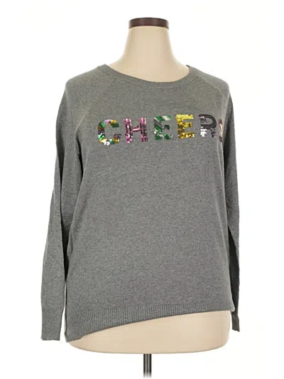 Pre-owned Torrid Pullover Sweater In Gray