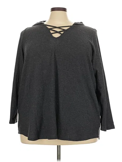 Pre-owned Torrid Pullover Sweater In Gray