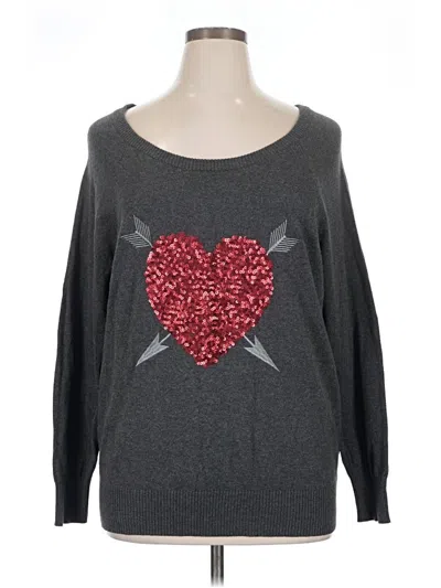 Pre-owned Torrid Pullover Sweater In Gray