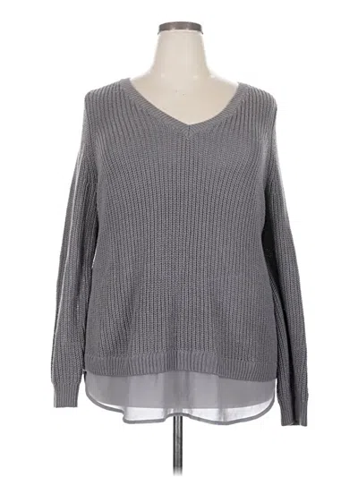 Pre-owned Torrid Pullover Sweater In Gray