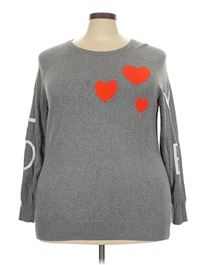 Pre-owned Torrid Pullover Sweater In Gray