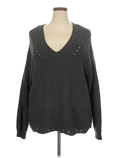 Pre-owned Torrid Pullover Sweater In Gray