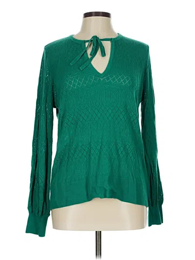 Pre-owned Torrid Pullover Sweater In Green
