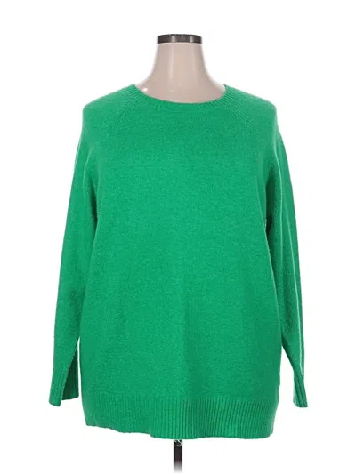Pre-owned Torrid Pullover Sweater In Green