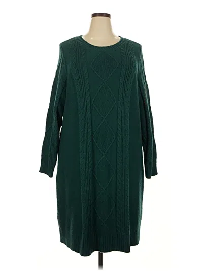 Pre-owned Torrid Pullover Sweater In Green