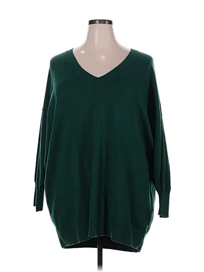 Pre-owned Torrid Pullover Sweater In Green