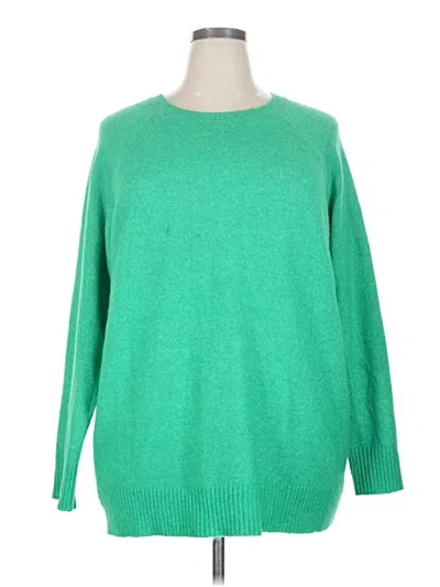 Pre-owned Torrid Pullover Sweater In Green