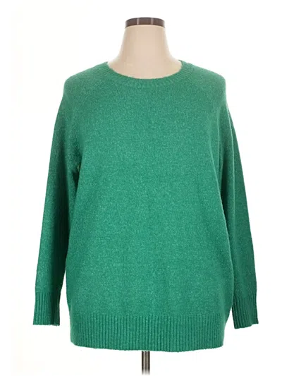 Pre-owned Torrid Pullover Sweater In Green