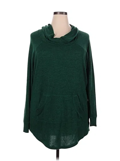 Pre-owned Torrid Pullover Sweater In Green