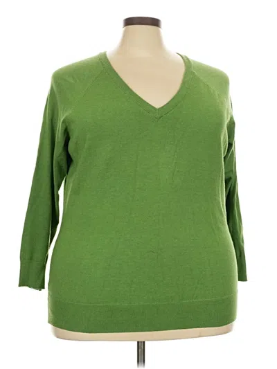 Pre-owned Torrid Pullover Sweater In Green