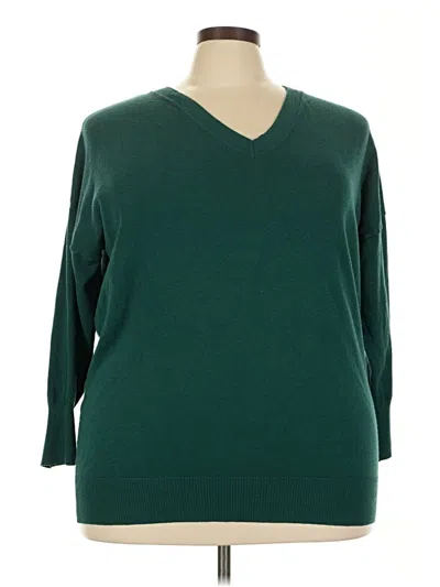 Pre-owned Torrid Pullover Sweater In Green