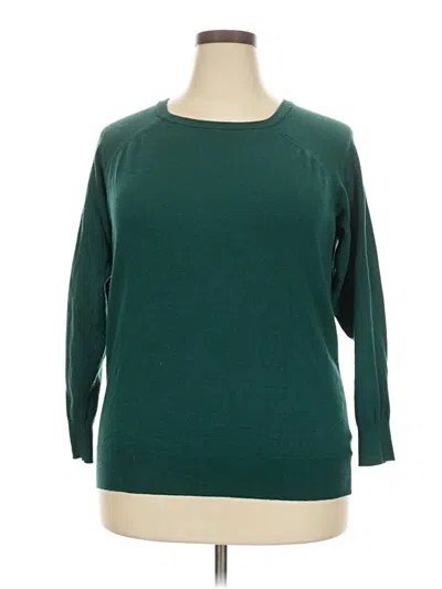 Pre-owned Torrid Pullover Sweater In Green