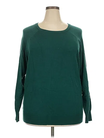 Pre-owned Torrid Pullover Sweater In Green