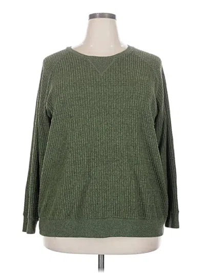Pre-owned Torrid Pullover Sweater In Green