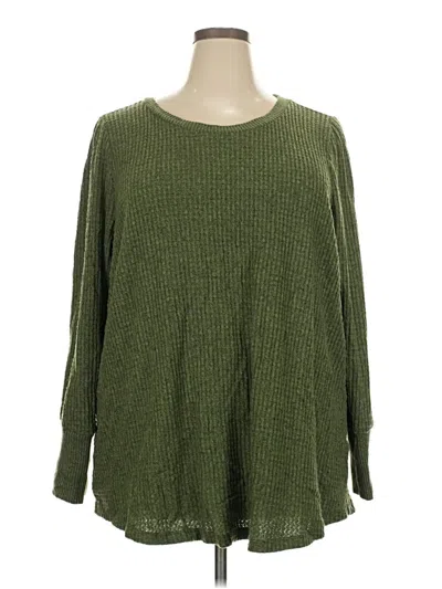 Pre-owned Torrid Pullover Sweater In Green