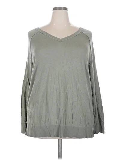 Pre-owned Torrid Pullover Sweater In Green