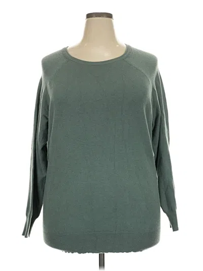 Pre-owned Torrid Pullover Sweater In Green