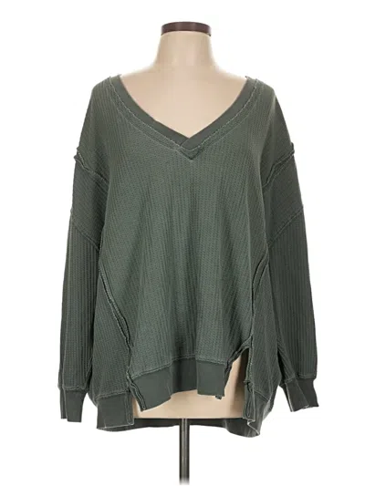 Pre-owned Torrid Pullover Sweater In Green