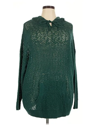 Pre-owned Torrid Pullover Sweater In Green