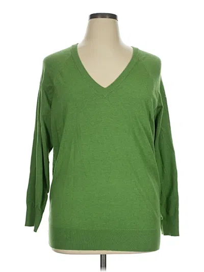Pre-owned Torrid Pullover Sweater In Green