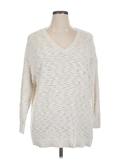 Pre-owned Torrid Pullover Sweater In Ivory