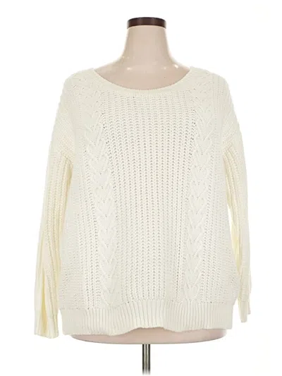 Pre-owned Torrid Pullover Sweater In Ivory