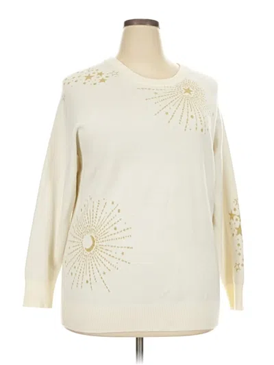 Pre-owned Torrid Pullover Sweater In Ivory