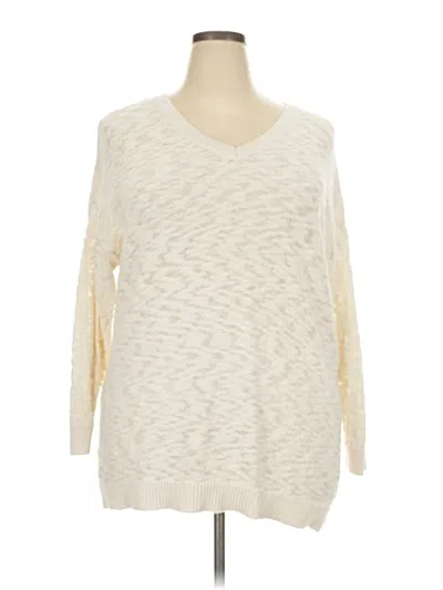 Pre-owned Torrid Pullover Sweater In Ivory