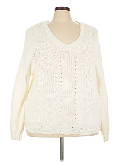 Pre-owned Torrid Pullover Sweater In Ivory