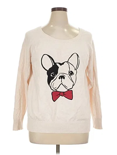 Pre-owned Torrid Pullover Sweater In Ivory