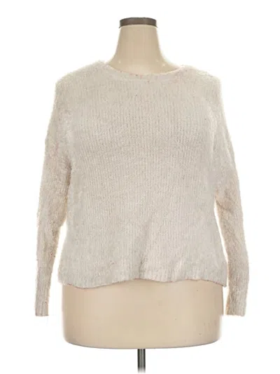 Pre-owned Torrid Pullover Sweater In Ivory