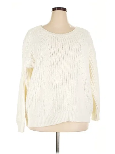 Pre-owned Torrid Pullover Sweater In Ivory